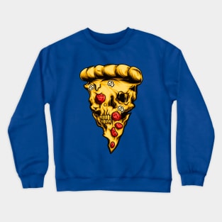 Pizza skull illustration Crewneck Sweatshirt